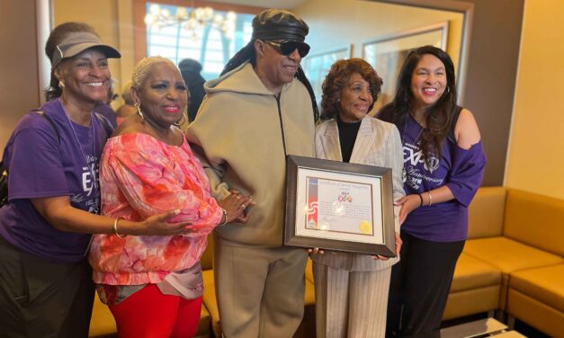 Stevie Wonder Owner of KJLH Radio Honors Congresswoman Maxine Waters at KJLH 25th Annual Women’s Health Expo
